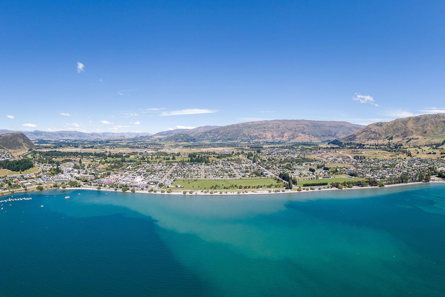 Lake Wanaka Drone View