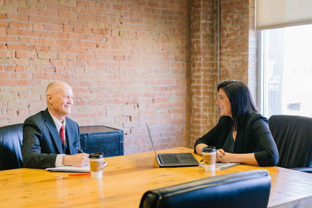 Two Business People Meeting