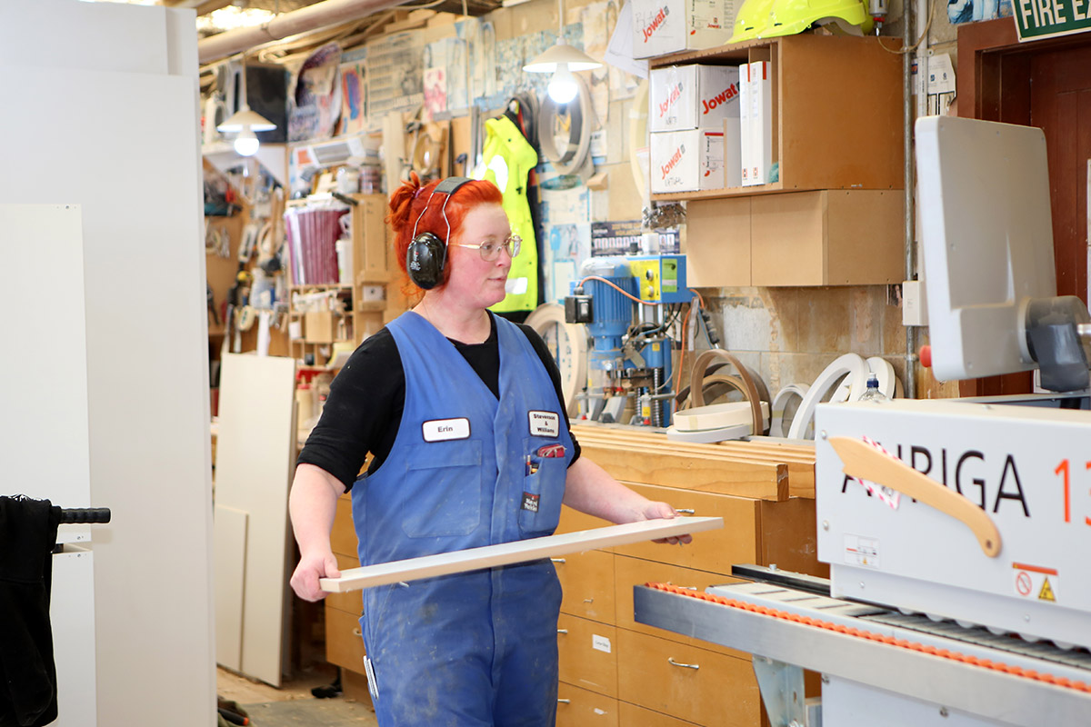 Woman Doing Construction Work