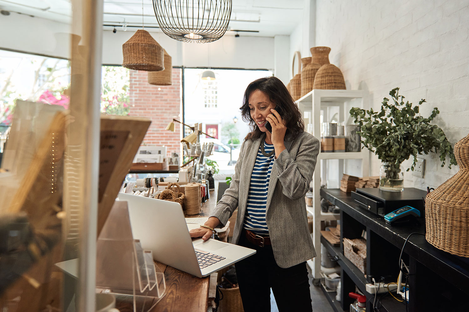 Woman Working In Store