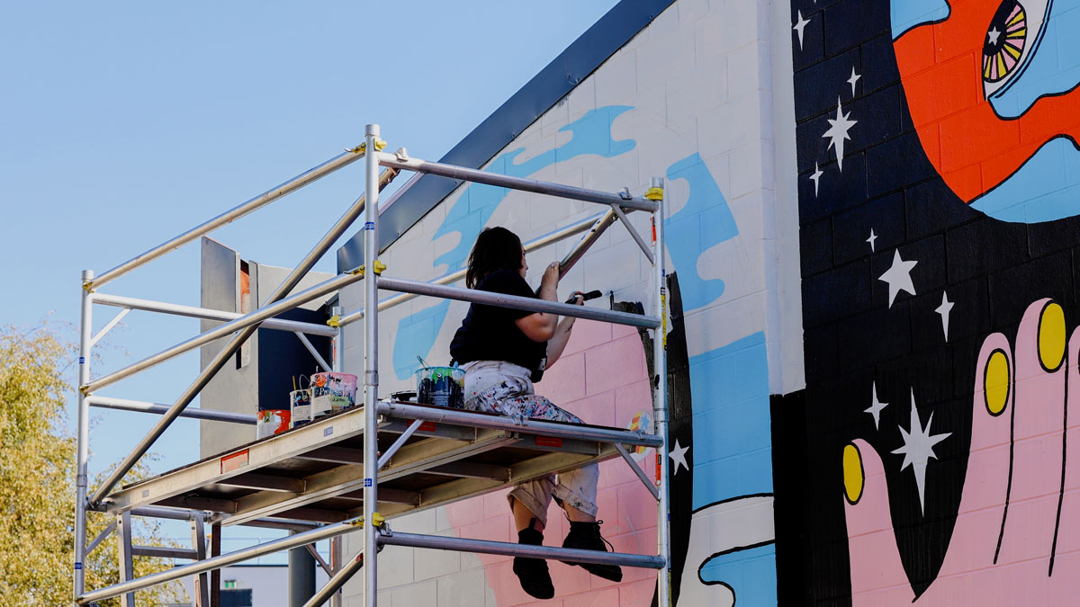 Women On Cherry Picker